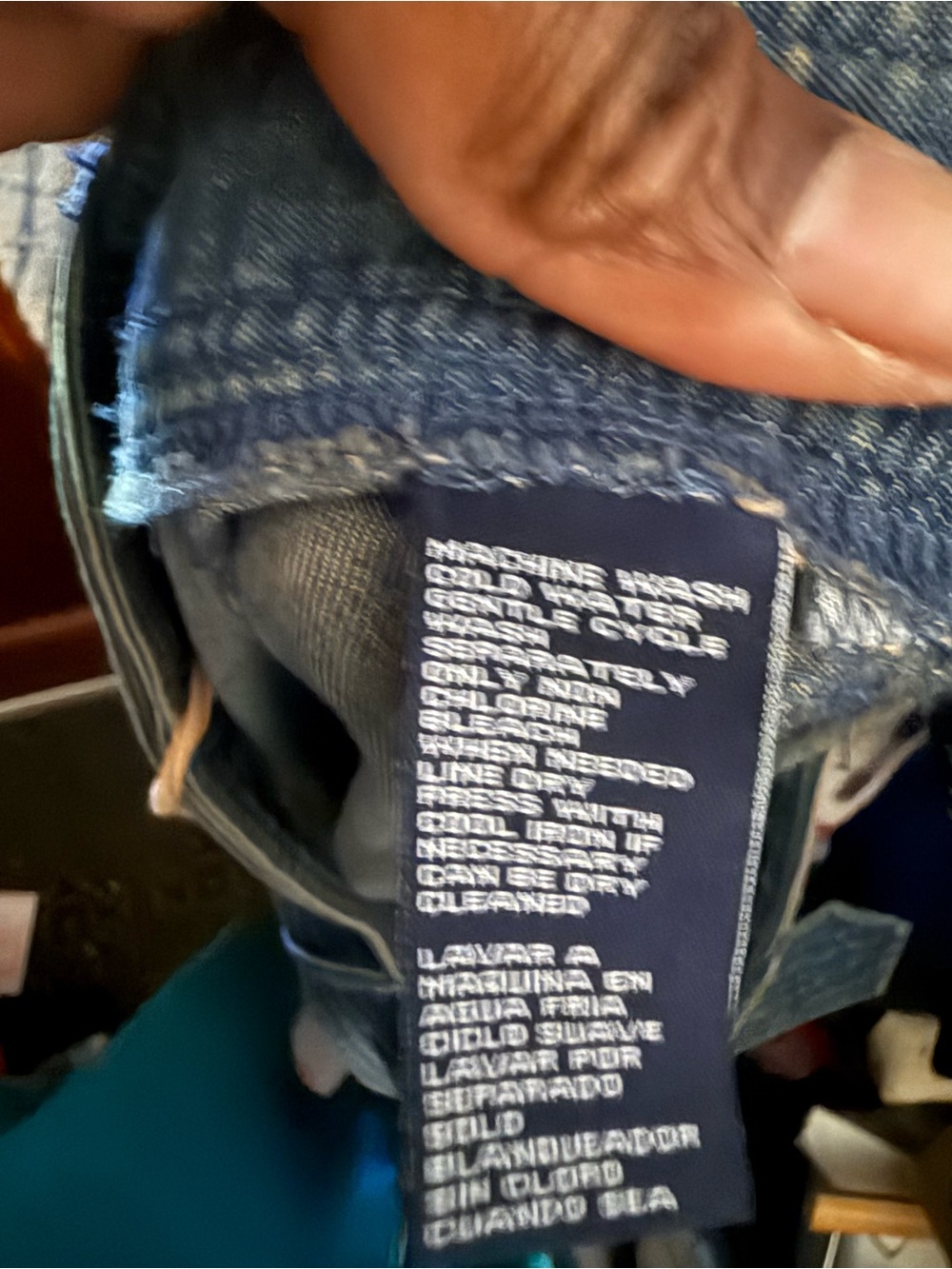 Jones New York Dark Blue Denim A-Line Skirt with Belt - Picture 7 of 7